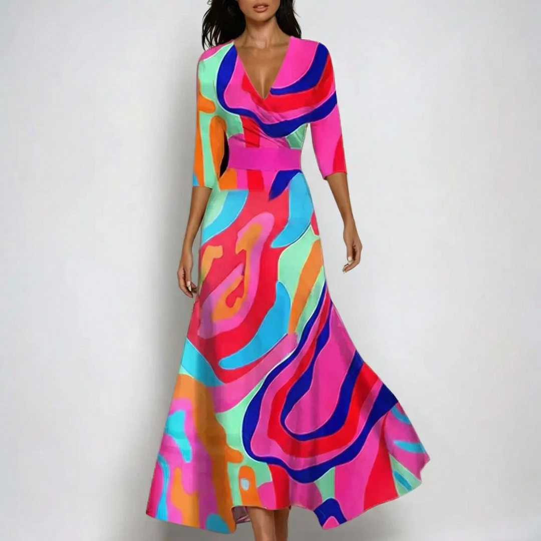 Leona | Abito elegante a fiori